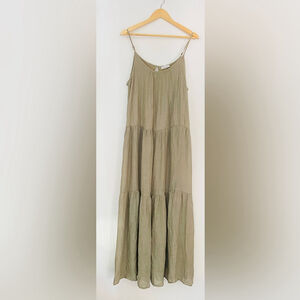 new yaya &co Olive Green Maxi Dress small